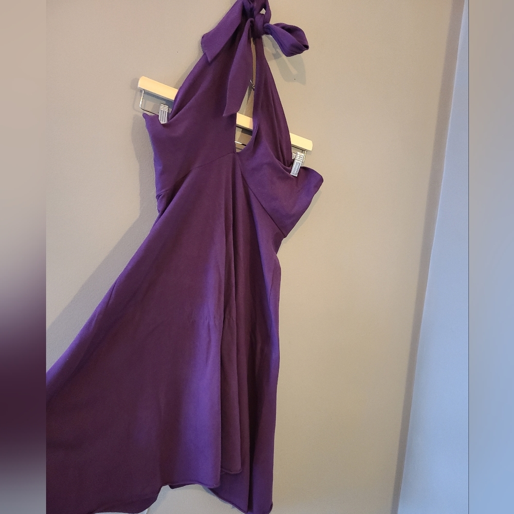 American Apparel Purple Multi-way Skater Dress - Size Large